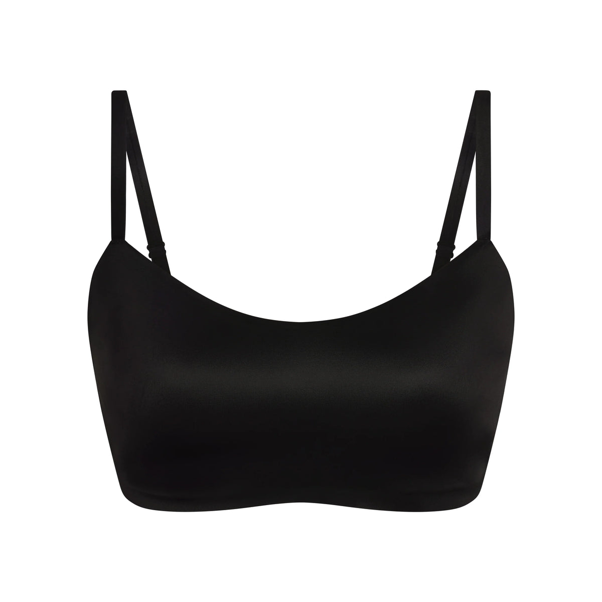 NikeSKIMS SATIN SHINE SCOOP CAMI BRA | OBSIDIAN