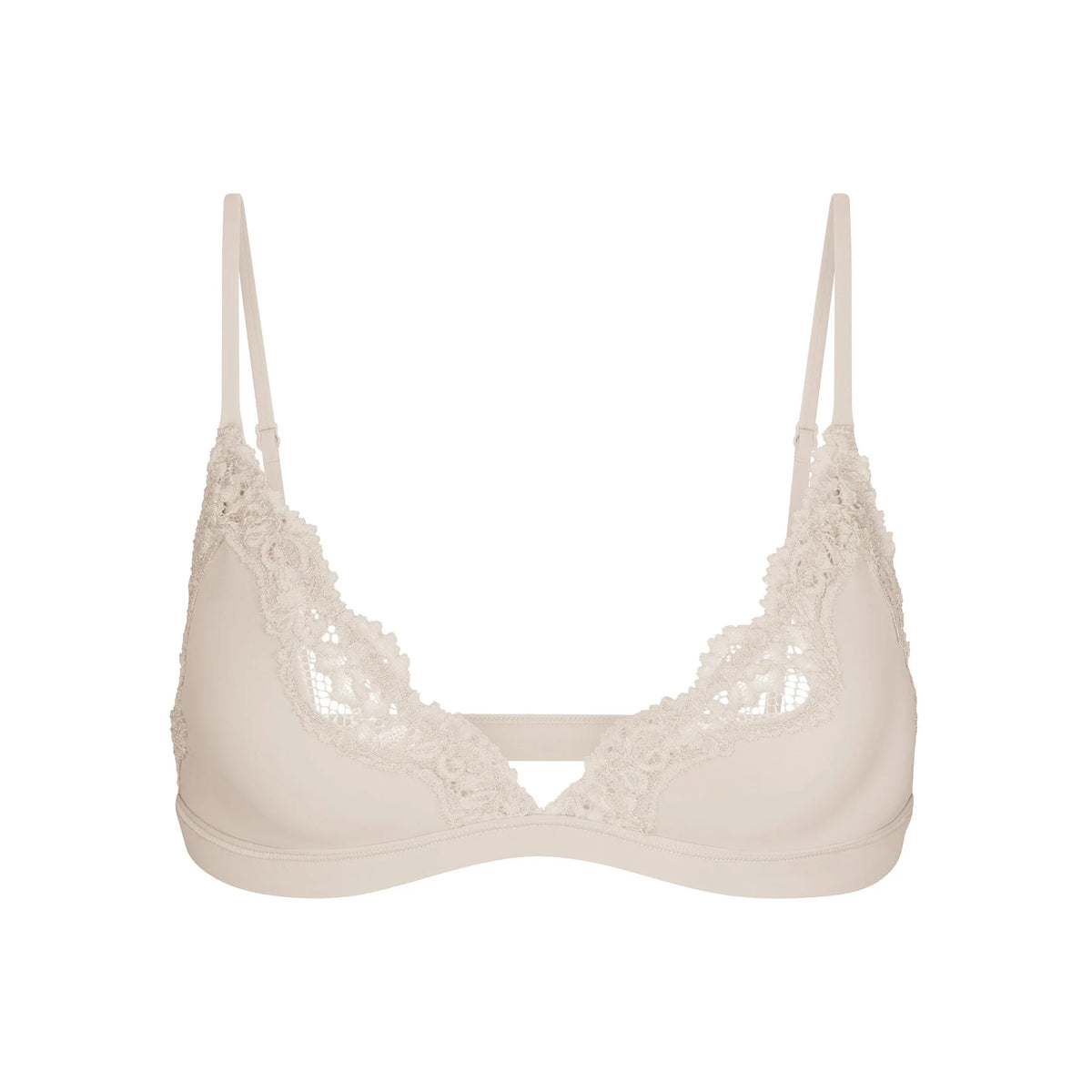 FITS EVERYBODY LACE TRIANGLE BRALETTE | STONE