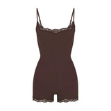 FITS EVERYBODY LACE ONESIE | ESPRESSO