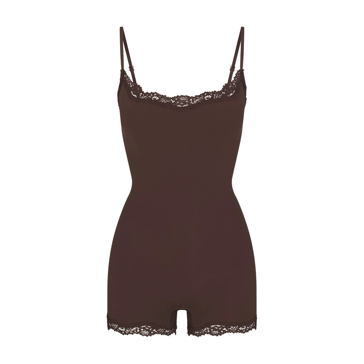 FITS EVERYBODY LACE ONESIE | ESPRESSO