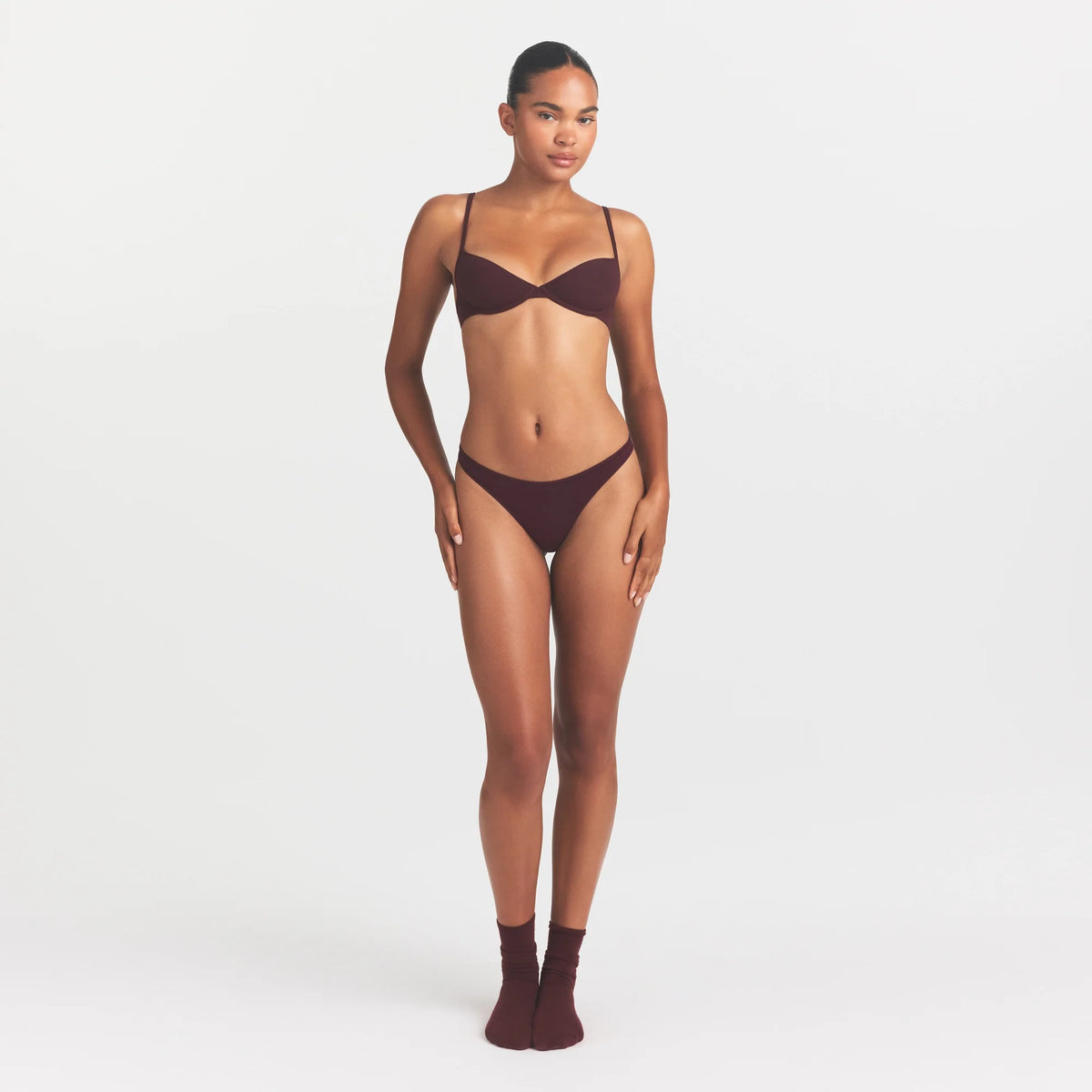 EVERYDAY COTTON THONG | CURRANT
