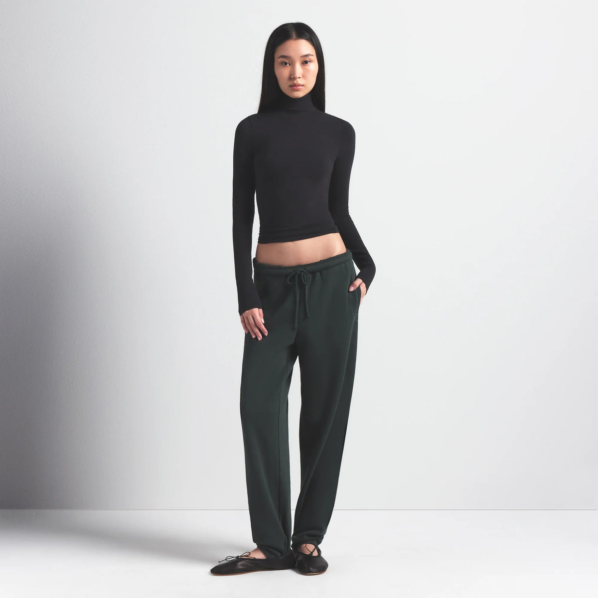COTTON FLEECE JOGGER | SPRUCE