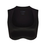 NikeSKIMS SATIN SHINE WIDE SCOOP BRA | OBSIDIAN