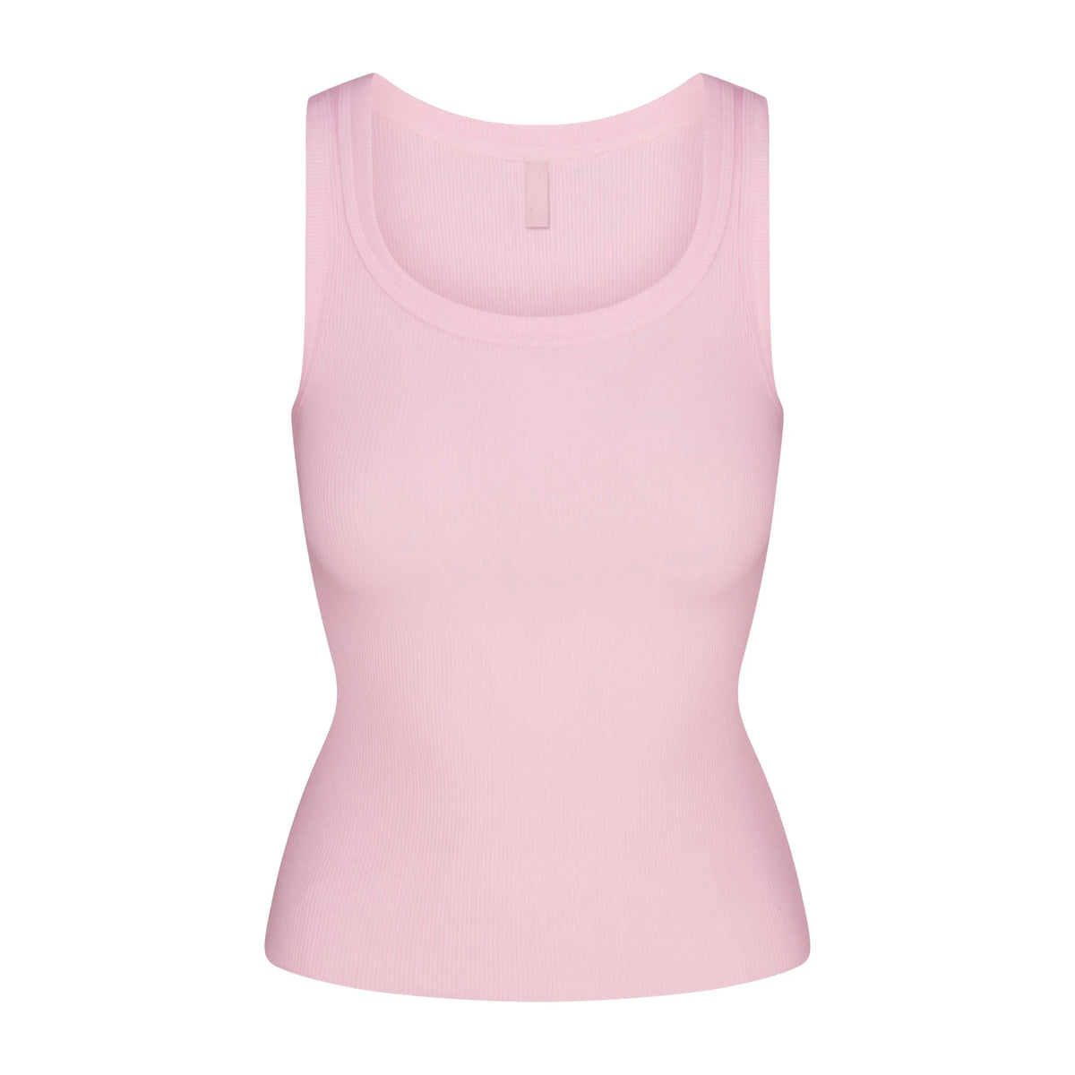 COTTON RIB SCOOP NECK TANK | CHERRY BLOSSOM