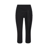 CUPRO JERSEY WRAP CAPRI | OBSIDIAN